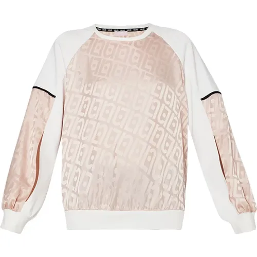 Ivory Sweater Elegant Design , Damen, Größe: XS - Liu Jo - Modalova