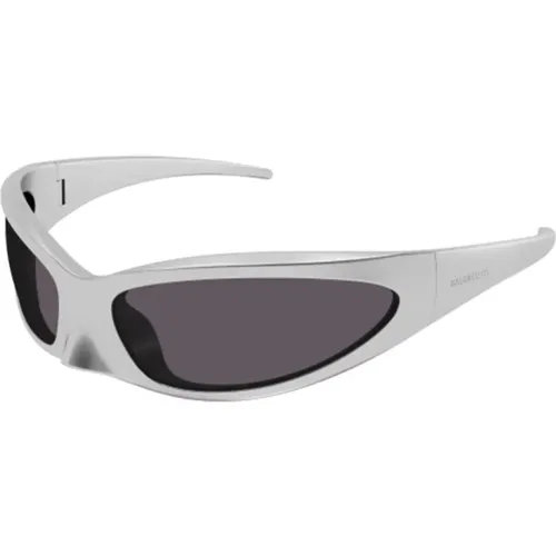 Stylish Silver Sunglasses for Men , male, Sizes: ONE SIZE - Balenciaga - Modalova