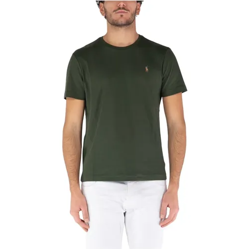 Klassisches T-Shirt , Herren, Größe: XS - Ralph Lauren - Modalova