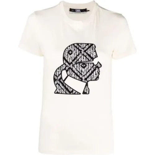 T-shirt , female, Sizes: S - Karl Lagerfeld - Modalova