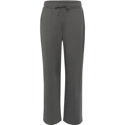 Straight Pants Schwarz Auster , Damen, Größe: 2XL - Kaffe - Modalova