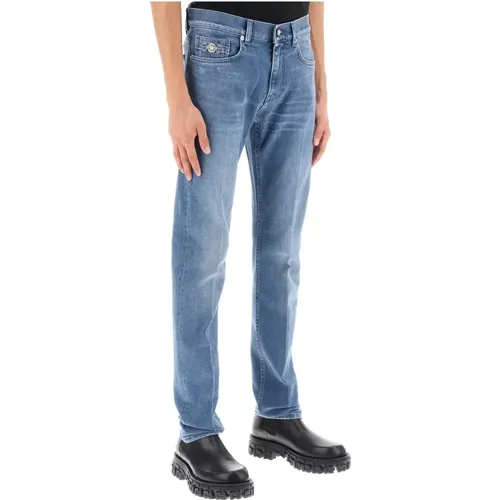 Slim-fit Jeans , Herren, Größe: W31 - Versace - Modalova