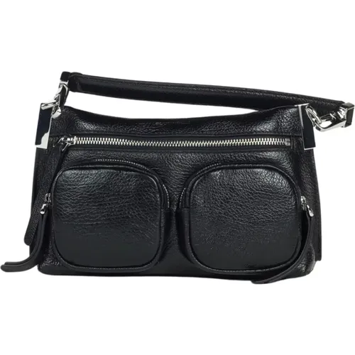 Shiny Goat Leather Handbag , female, Sizes: ONE SIZE - Coccinelle - Modalova