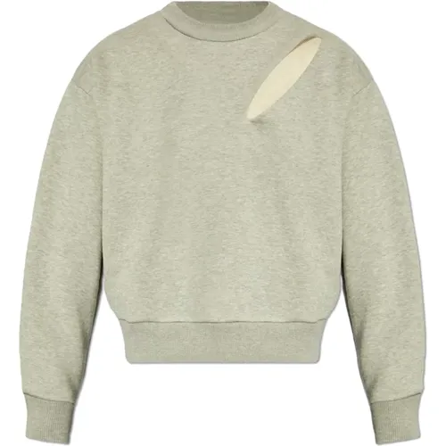 Sweatshirt mit Schlitz , Damen, Größe: XS - alexander mcqueen - Modalova