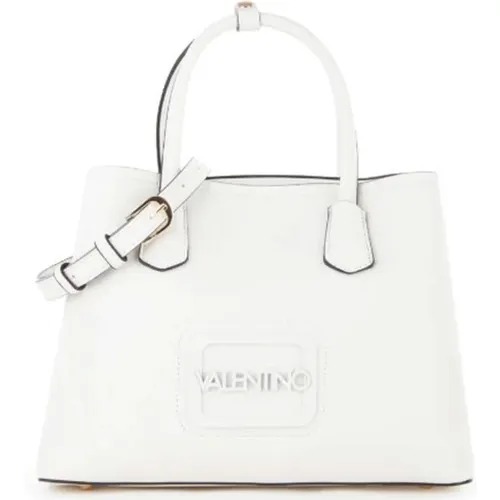 Elegante Weiße Rechteckige Handtasche , Damen, Größe: ONE Size - Valentino by Mario Valentino - Modalova