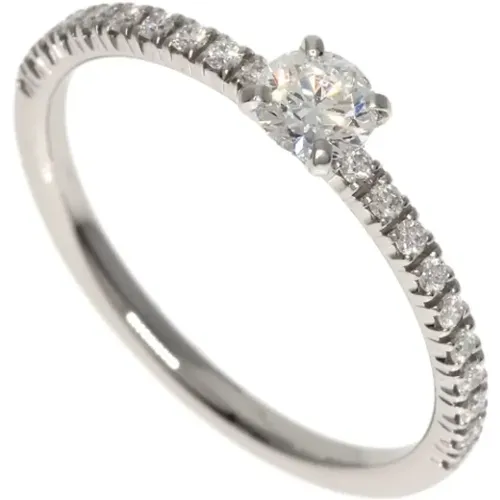 Pre-owned Platinum rings , female, Sizes: ONE SIZE - Cartier Vintage - Modalova