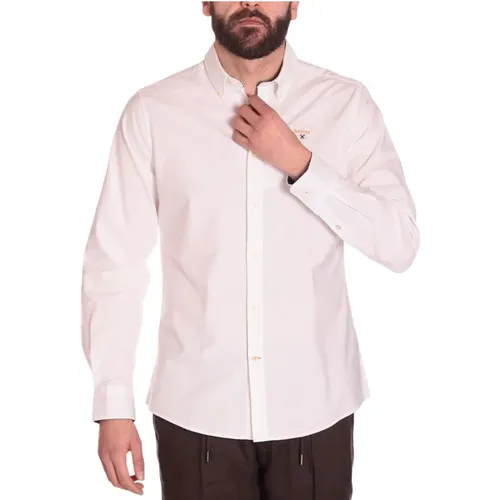 Weißes Button-Down-Shirt , Herren, Größe: 2XL - Barbour - Modalova