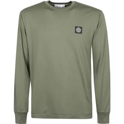 Lässiges Baumwoll-T-Shirt , Herren, Größe: 3XL - Stone Island - Modalova