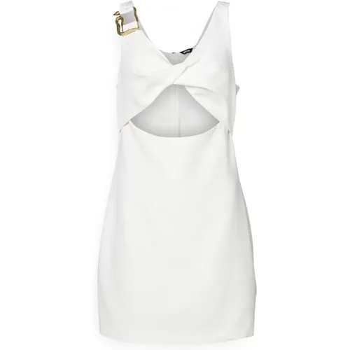 Weiße Kurzes Kleid mit Cut Out Detail , Damen, Größe: M - Just Cavalli - Modalova