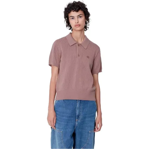 Norlina Polo mit kurzen Ärmeln , Damen, Größe: XS - Carhartt WIP - Modalova