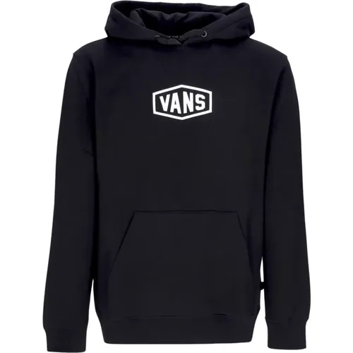 Schwarzer Checkerboard Research Hoodie Langarm , Herren, Größe: L - Vans - Modalova