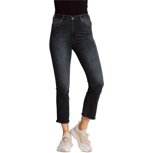 Allegra Blaue Capri Jeans , Damen, Größe: W30 - Zhrill - Modalova