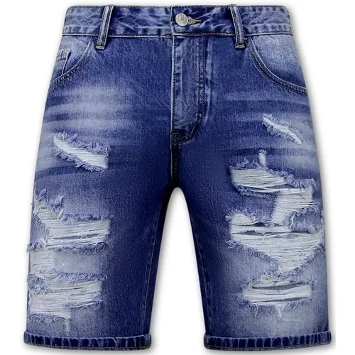 Günstige kurze Jeansshorts - 9053 , Herren, Größe: W32 - Enos - Modalova