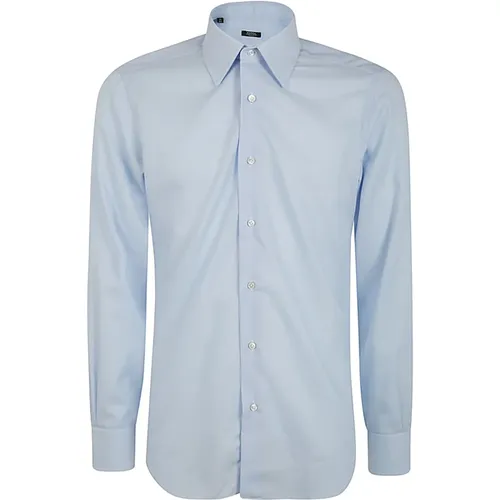 Light Neck Shirt , male, Sizes: 3XL, XL, L, 2XL - Barba Napoli - Modalova