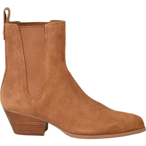 Leder-Stiefeletten mit Gummisohle , Damen, Größe: 37 1/2 EU - Michael Kors - Modalova