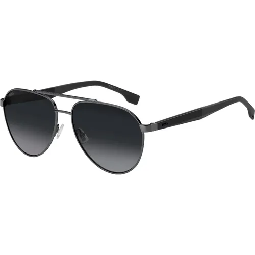 S Sonnenbrille, Dunkel Ruthenium Grau/Grau Verlaufend,Sunglasses - Hugo Boss - Modalova
