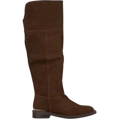 Flacher Stiefel mit Schlitz - Alma en Pena - Modalova