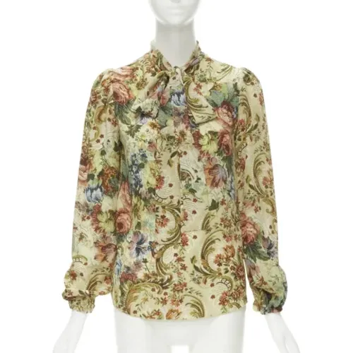 Pre-owned Silk tops , female, Sizes: 2XS - Dolce & Gabbana Pre-owned - Modalova