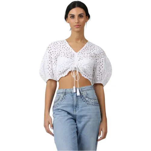 Stylish Tramato Top , female, Sizes: XS, 2XS - pinko - Modalova