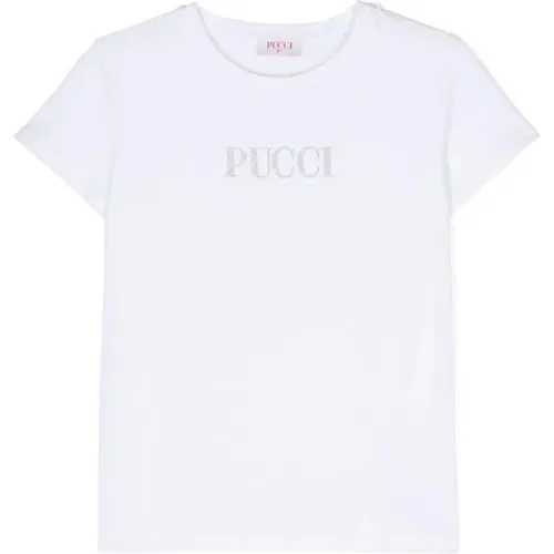 Weiße T-Shirts & Polos für Mädchen - EMILIO PUCCI - Modalova