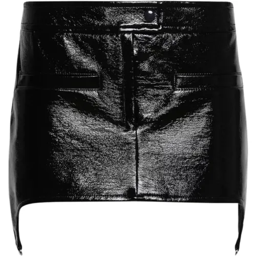 Leather Skirts , Damen, Größe: S - Courrèges - Modalova