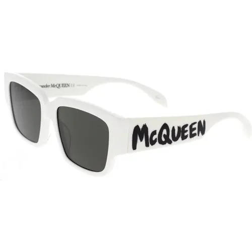 McQueen Graffiti Sunglasses , unisex, Sizes: 56 MM - alexander mcqueen - Modalova