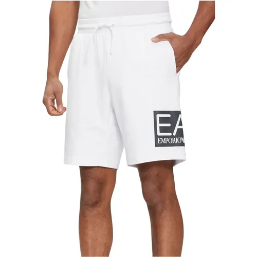 Herren Bermuda Shorts , Herren, Größe: M - Emporio Armani EA7 - Modalova