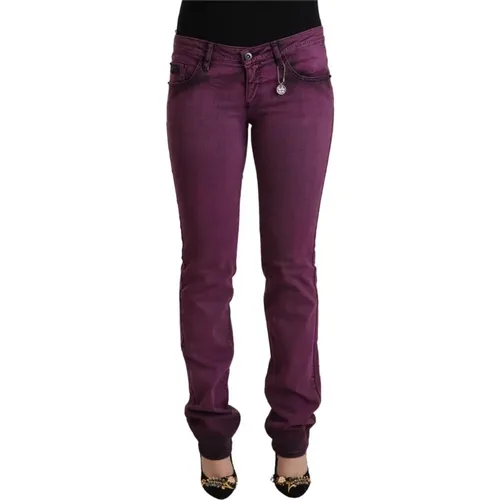 Cotton Stretch Slim Fit Denim Jeans , Damen, Größe: W24 - Costume National - Modalova