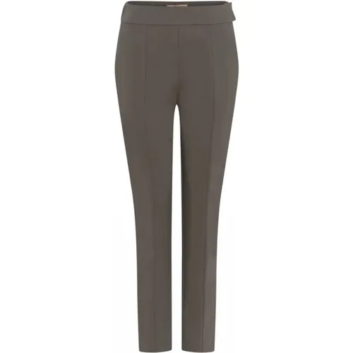 High Waist Slim-Fit Pants Olive , female, Sizes: M, L, 2XL - Gustav - Modalova