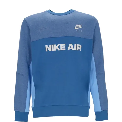 Crewneck Sweatshirt Air Brushed-back Blau - Nike - Modalova