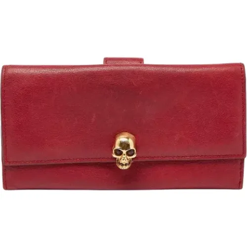Pre-owned Leather wallets , female, Sizes: ONE SIZE - Alexander McQueen Pre-owned - Modalova