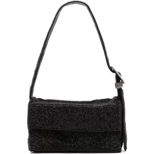 Schwarze Vitty Rhinestone Schultertasche - Benedetta Bruzziches - Modalova