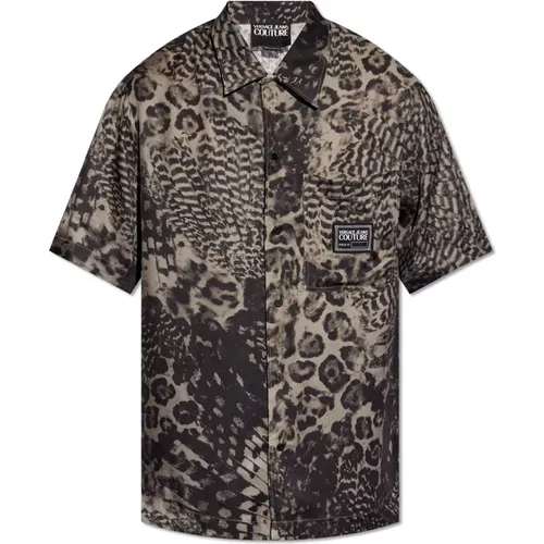 Shirt with short sleeves , male, Sizes: S - Versace Jeans Couture - Modalova