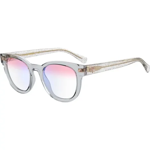 Glitter Grey/Pink Sungles CF 7018/Bb , female, Sizes: 48 MM - Chiara Ferragni Collection - Modalova