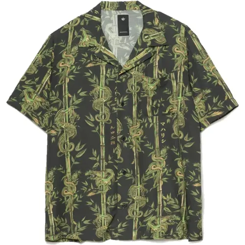 Dragon Bamboo Camp Collar Shirt , Herren, Größe: M - Maharishi - Modalova