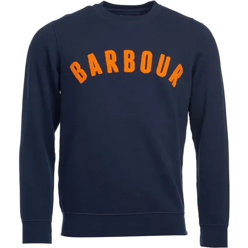 Vintage Logo Crew Sweatshirt , male, Sizes: XL, L, M, 2XL - Barbour - Modalova