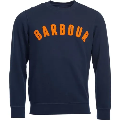 Vintage Logo Crew Sweatshirt , male, Sizes: XL, L, M - Barbour - Modalova