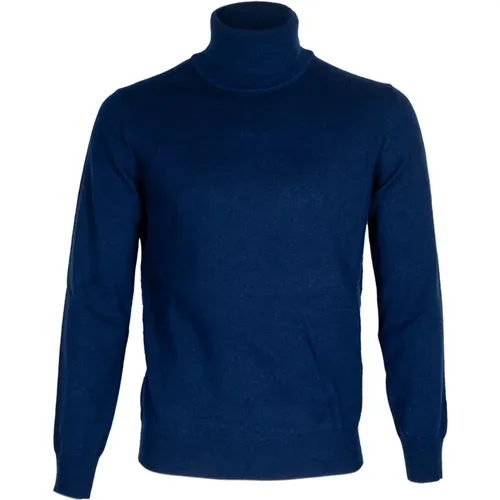 Herren Rollkragenpullover Wolle Kaschmir , Herren, Größe: L - Kangra - Modalova