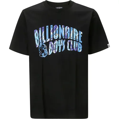 Schwarzes Camo Logo T-Shirt , Herren, Größe: L - Billionaire Boys Club - Modalova