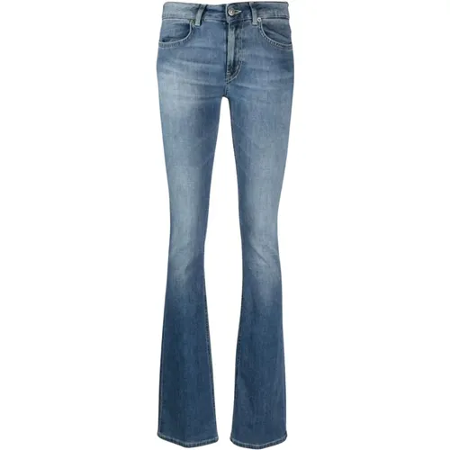 Vintage Blaue Boot-Cut Jeans , Damen, Größe: W24 - Dondup - Modalova