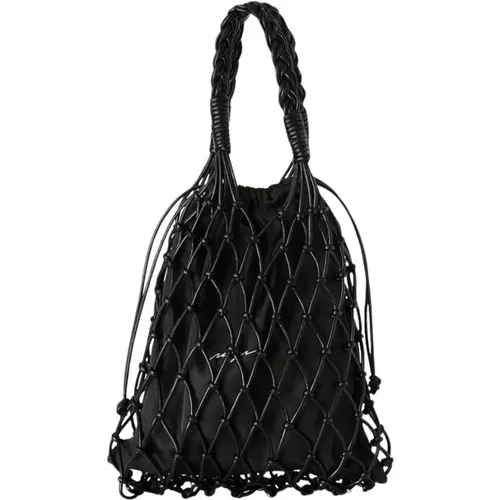 Handtasche aus Doppelstoff , Damen, Größe: ONE Size - Msgm - Modalova