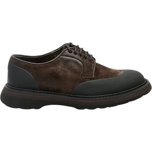Classic Brown Suede Shoe , female, Sizes: 6 UK - Doucal's - Modalova