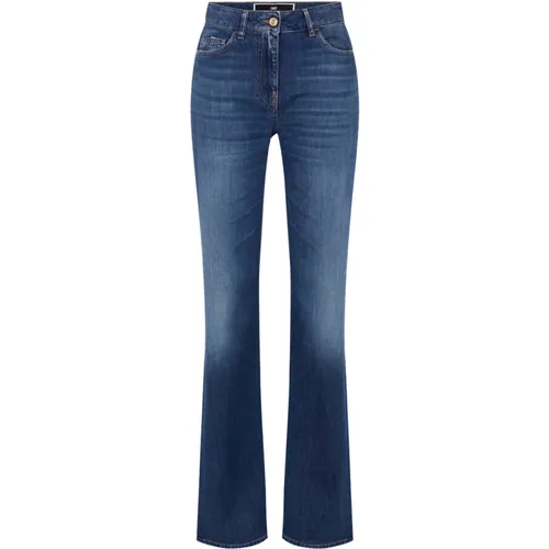 Flared Jeans , female, Sizes: W30, W29, W25, W31 - Elisabetta Franchi - Modalova