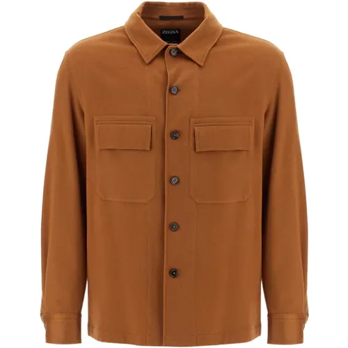 Cashmere Oasis Overshirt - Ermenegildo Zegna - Modalova