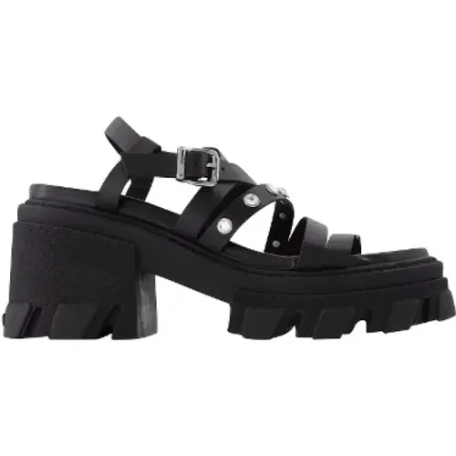 Leder sandals , Damen, Größe: 39 EU - Ganni - Modalova