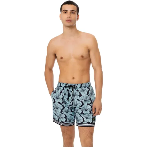 Floral Elastic Waist Medium Length Swimwear , male, Sizes: XL, S, L, 2XL, M - 4Giveness - Modalova