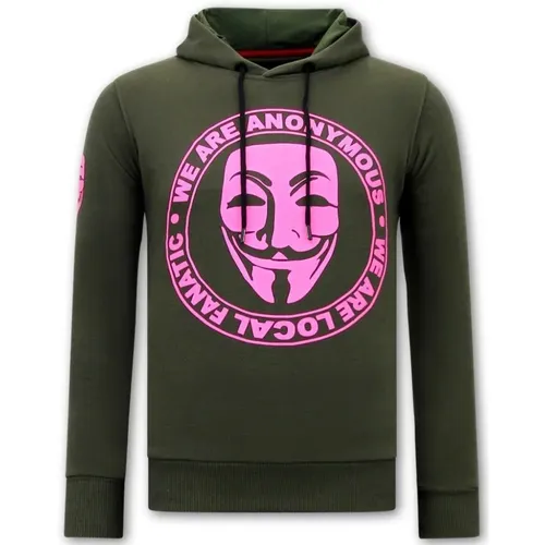 Wir sind Anonymous Hoodie Herren , Herren, Größe: L - Local Fanatic - Modalova