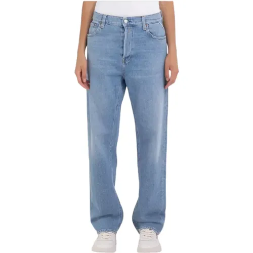 Jaylie Wide Leg Jeans Blau , Damen, Größe: W30 - Replay - Modalova