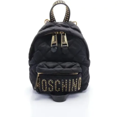 Pre-owned Leather backpacks , female, Sizes: ONE SIZE - Moschino Pre-Owned - Modalova