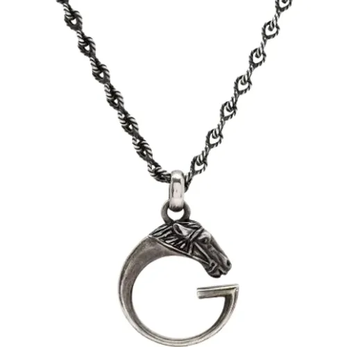 Pre-owned Metal necklaces , female, Sizes: ONE SIZE - Gucci Vintage - Modalova